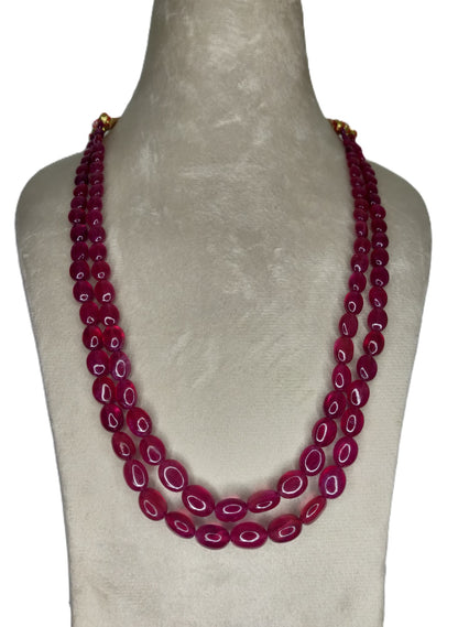 Natural Ruby Bangkok Oval Beads 386.48 Carat