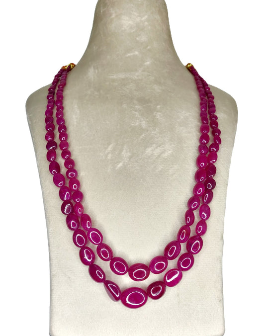 Natural Ruby Bangkok Oval Beads 410.25 Carat