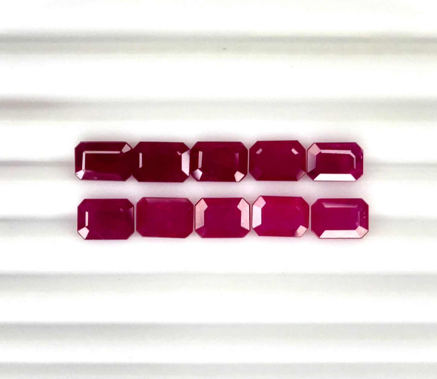 Natural Ruby Mozambique Octagon 7x5 MM