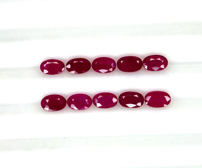 Natural Ruby Mozambique Oval 5x3 MM