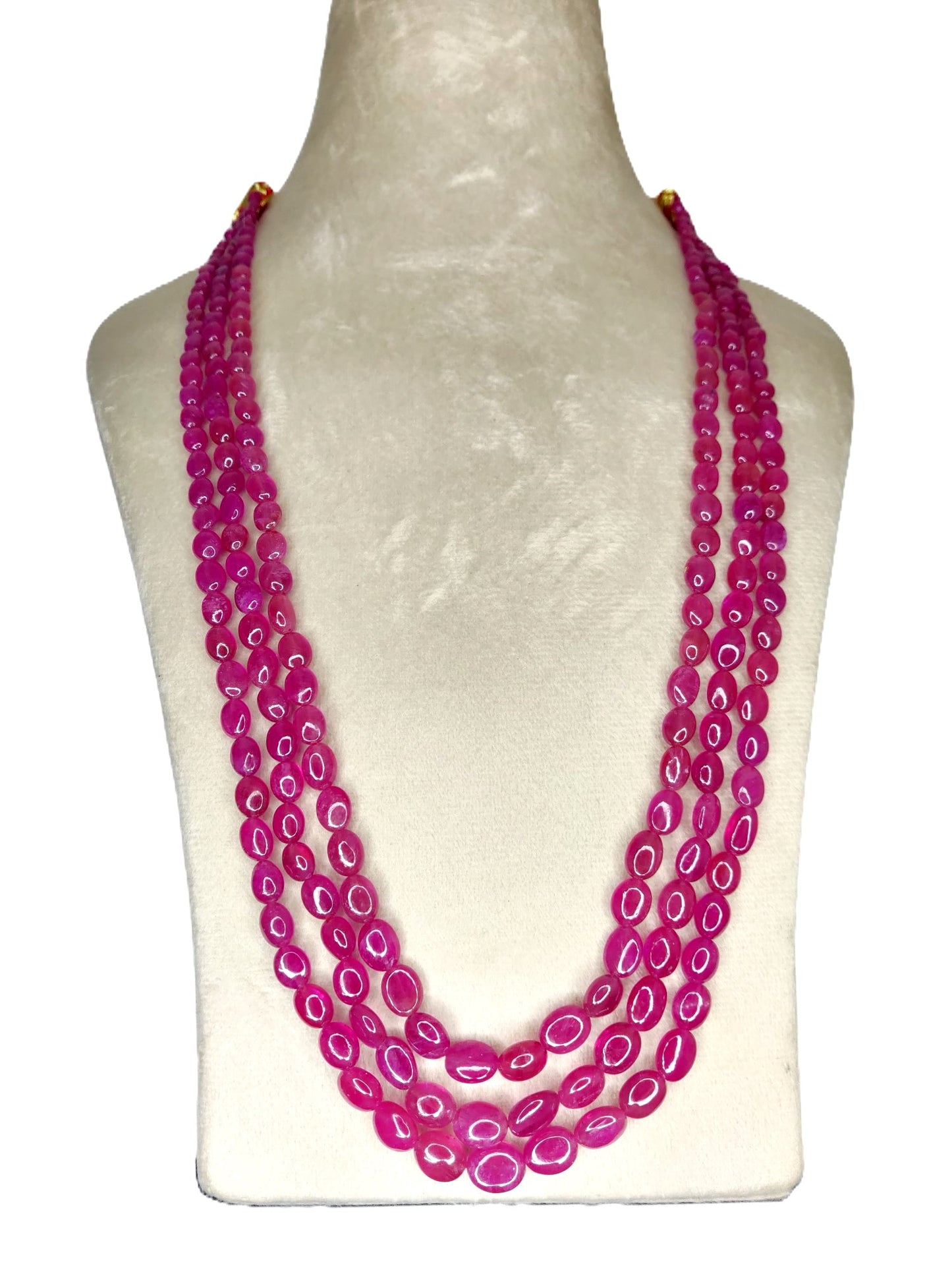 Natural Ruby Bangkok Oval Beads 420.65 Carat