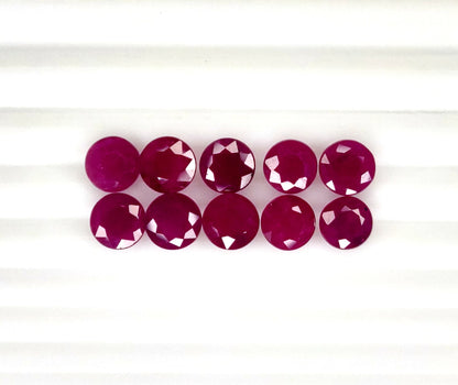 Natural Ruby Madagascar Round 7 MM
