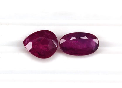 Natural Ruby Mozambique Oval / Pear 3.78 carat
