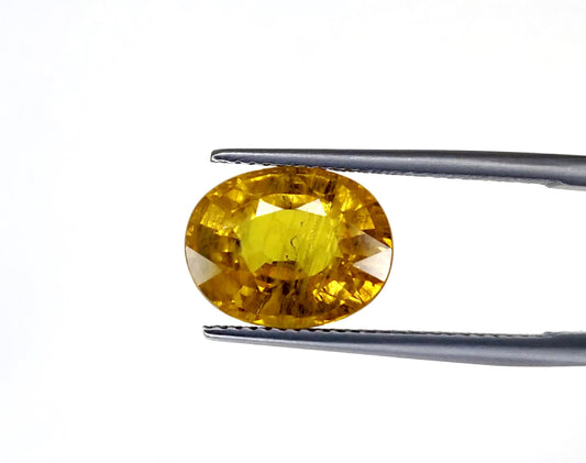 Natural Yellow Sapphire Nigeria Oval 7.50 carat