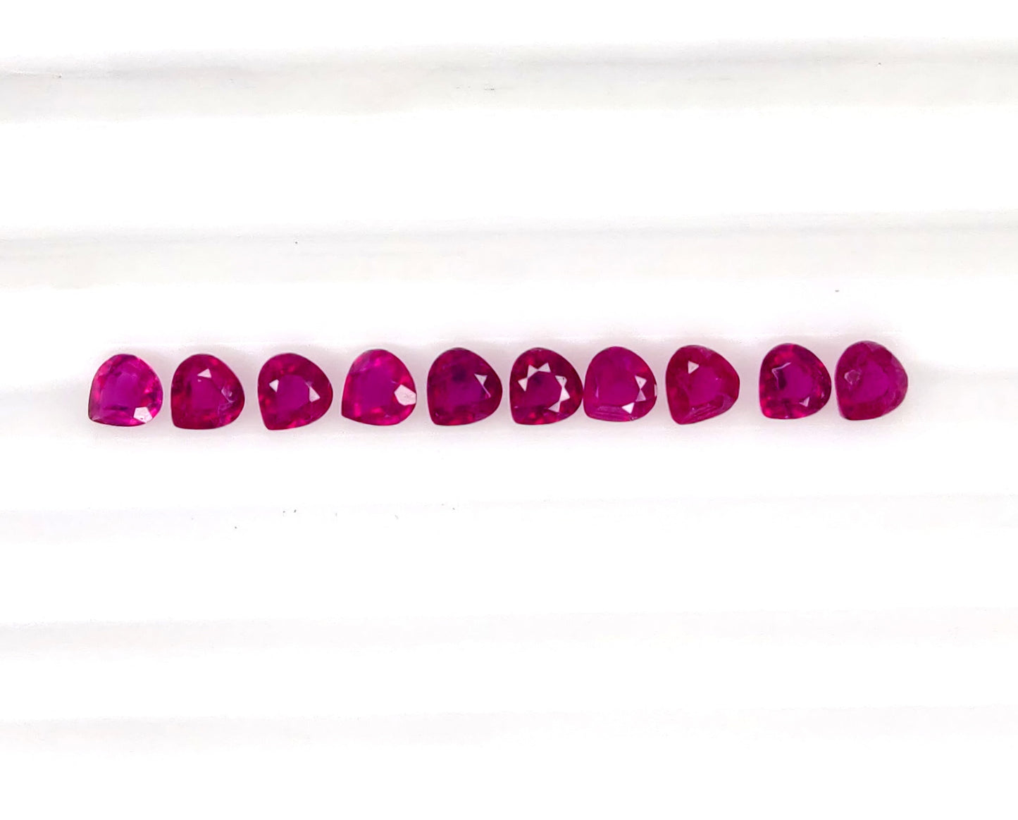 Natural Ruby Bangkok Heart 3 MM