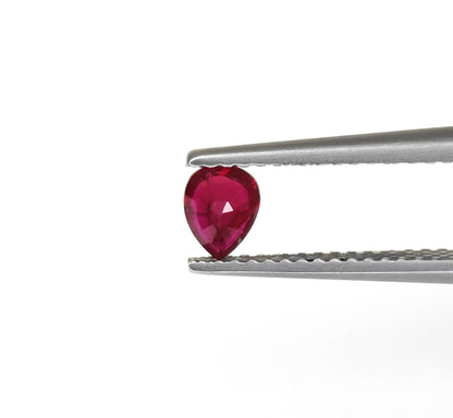Natural Ruby Mozambique Pear 0.37 carat
