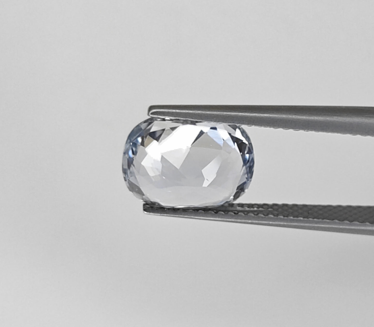 Natural White Sapphire Sri Lanka (Ceylon) Cushion 4.87 carat