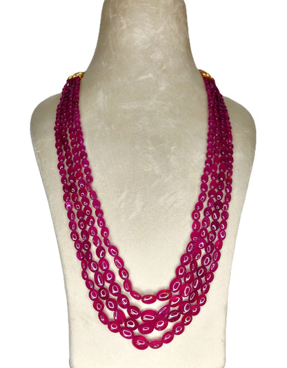 Natural Ruby Bangkok Oval Beads 517.64 Carat