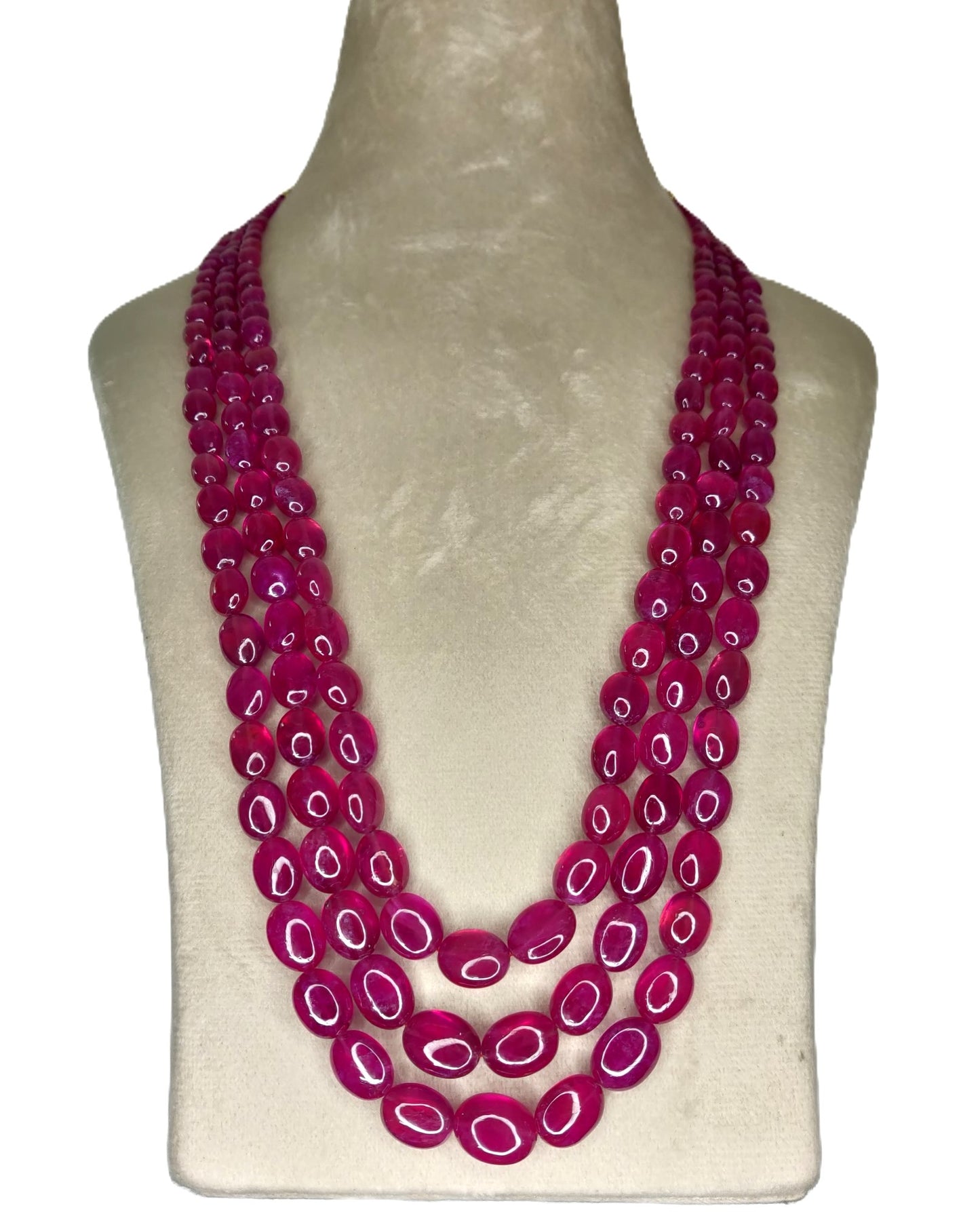 Natural Ruby Bangkok Oval Beads 674.63 Carat