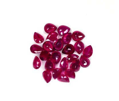 Natural Ruby Bangkok Pear 9X7 MM