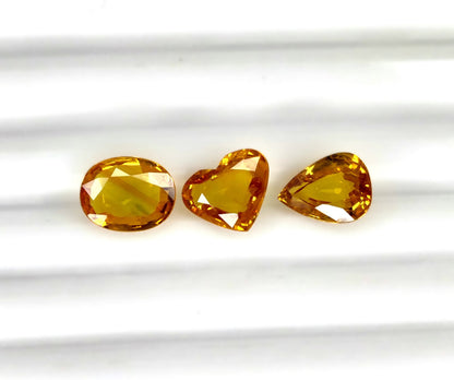 Natural Yellow Sapphire Bangkok Heart /Oval/Pear 6.50 carat