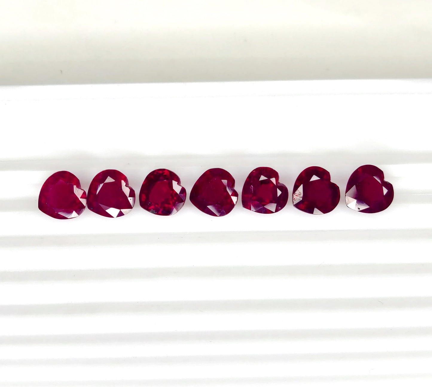 Natural Ruby Bangkok Heart 10 MM