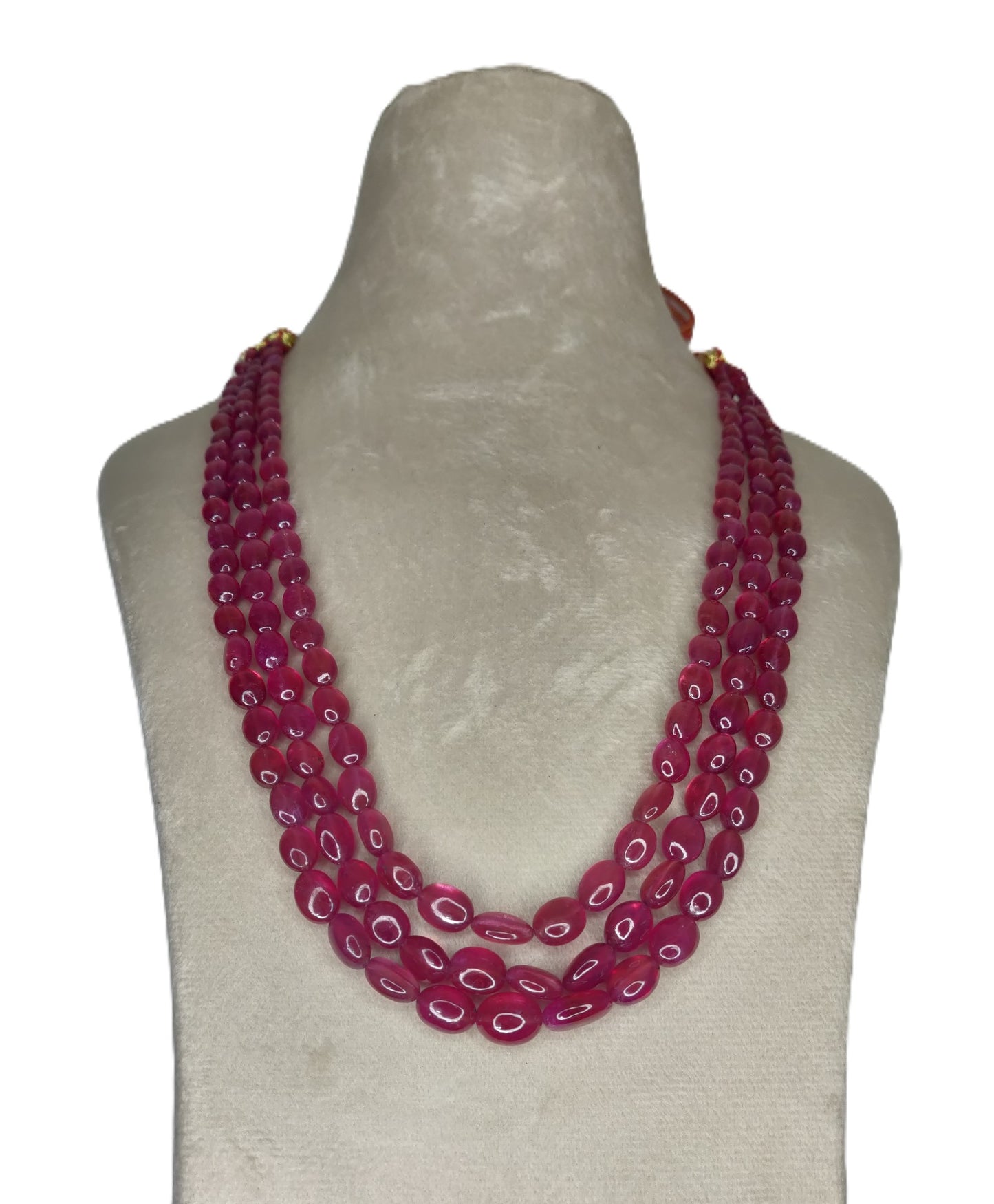 Natural Ruby Bangkok Oval Beads 383.42 Carat