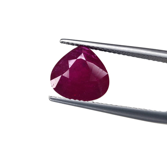 Natural Ruby Burma Heart 4.04 carat
