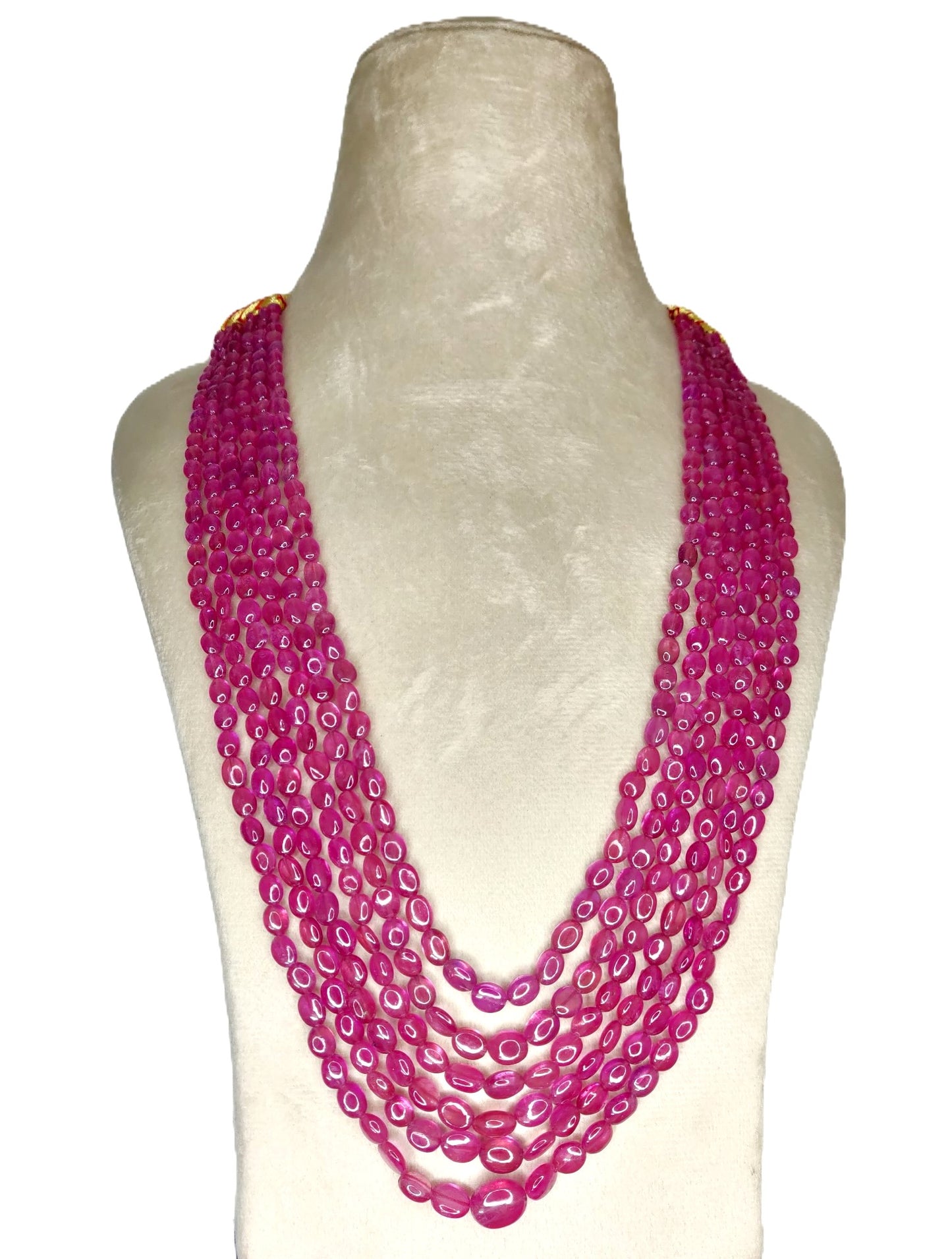 Natural Ruby Bangkok Oval Beads 535.13 Carat