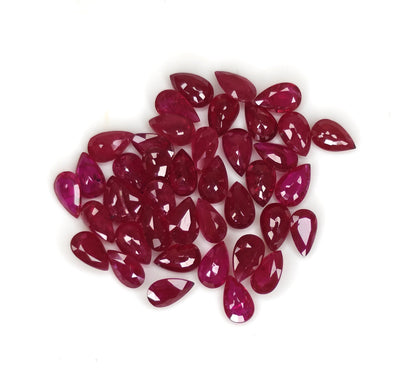 Natural Ruby Mozambique Pear 5x3 MM