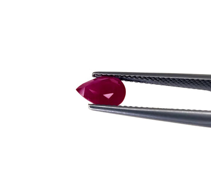 Natural Ruby Mozambique Pear 8x6 MM