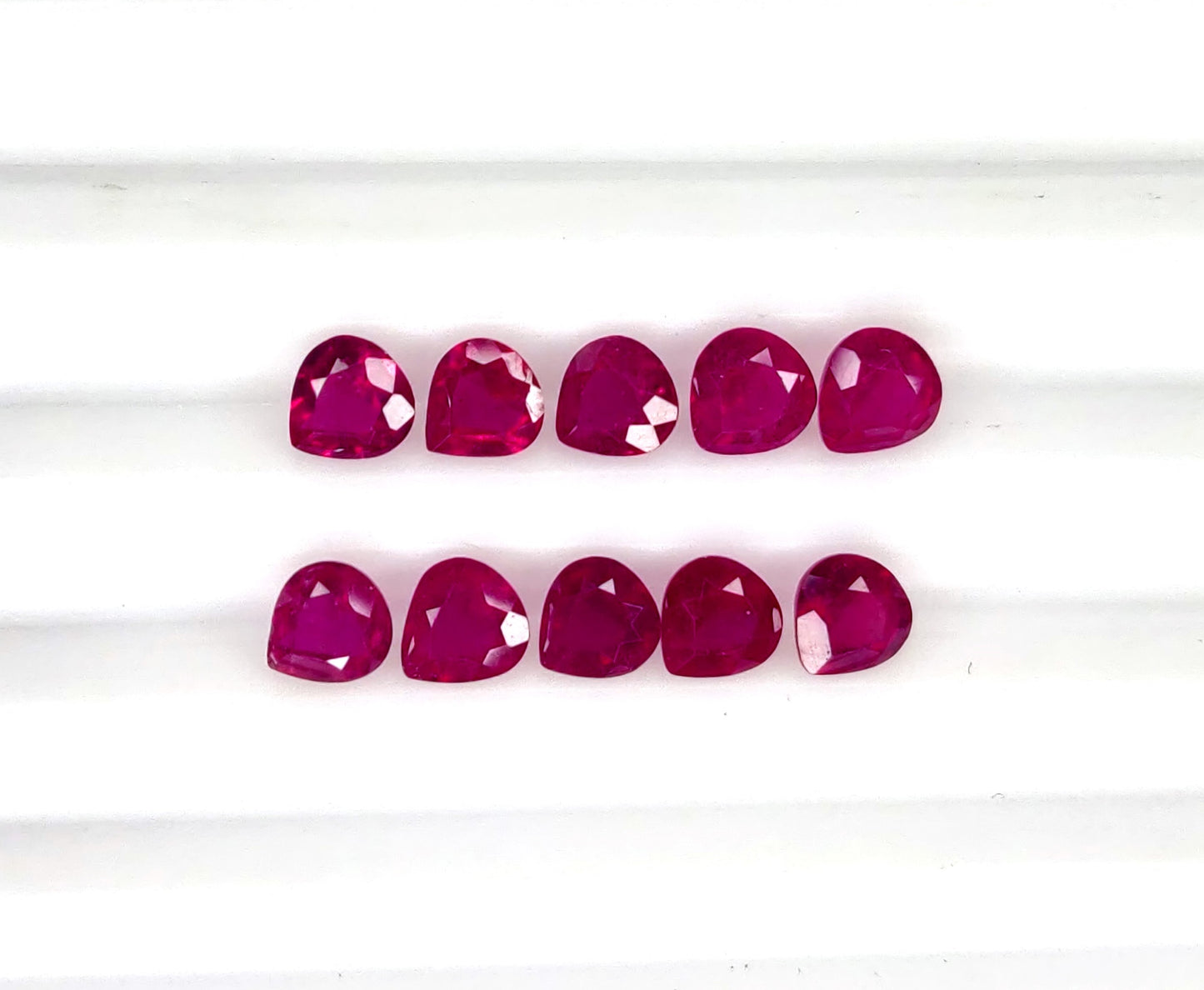 Natural Ruby Bangkok Heart 4 MM
