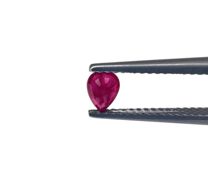 Natural Ruby Mozambique Pear 5x4 MM