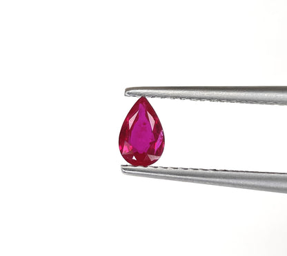 Natural Ruby Mozambique Pear 0.44 carat