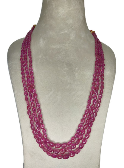 Natural Ruby Bangkok Oval Beads 336.20 Carat