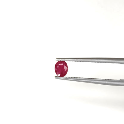 Natural Ruby Mozambique Oval 5x4 MM