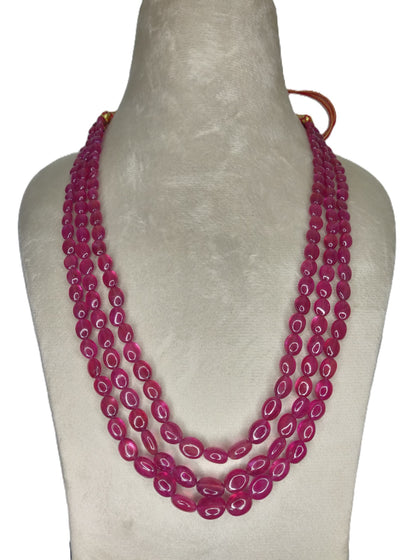 Natural Ruby Bangkok Oval Beads 437.20 Carat