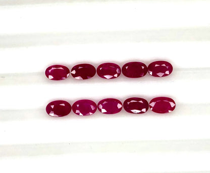 Natural Ruby Mozambique Oval 5x3 MM