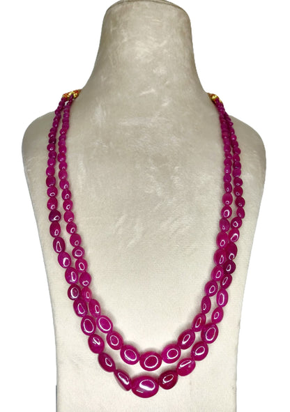 Natural Ruby Bangkok Oval Beads 410.25 Carat