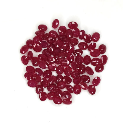 Natural Ruby Mozambique Oval 5x4 MM