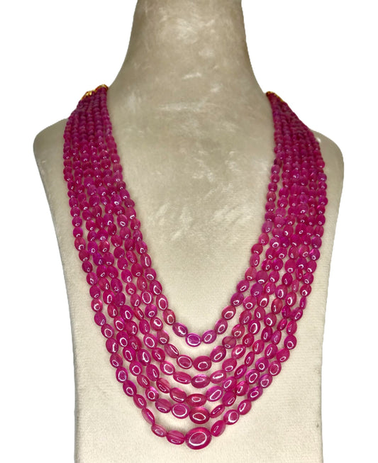 Natural Ruby Bangkok Oval Beads 535.13 Carat