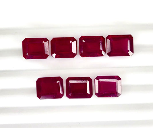 Natural Ruby Bangkok Octagon 10x8 MM