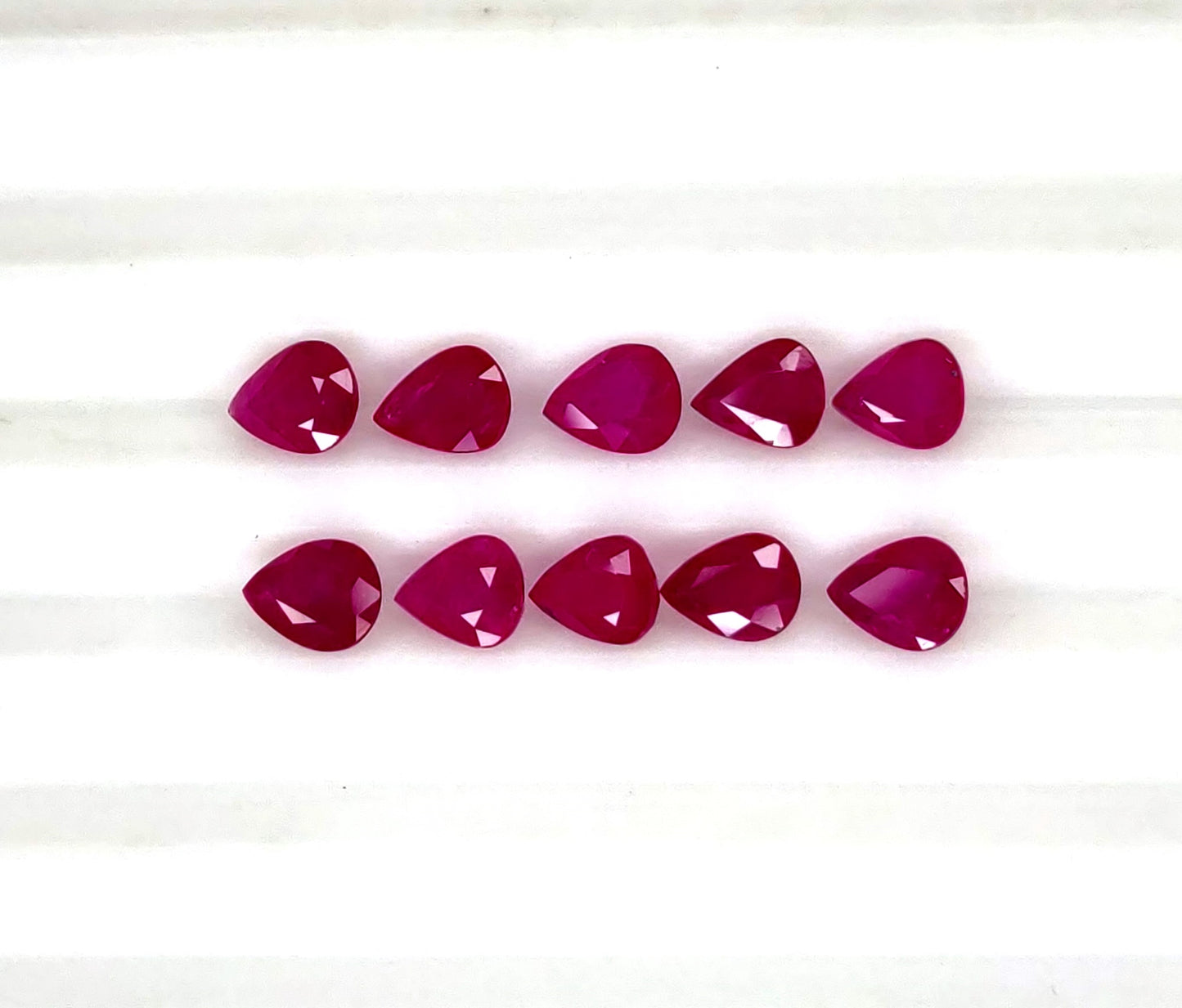 Natural Ruby Mozambique Pear 5x4 MM