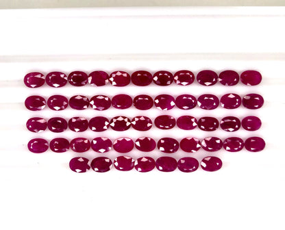 Natural Ruby Mozambique Oval 7x5 MM