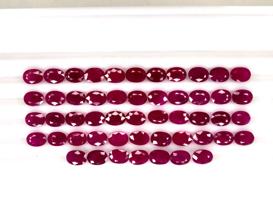 Natural Ruby Mozambique Oval 7x5 MM