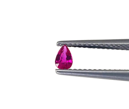 Natural Ruby Mozambique Pear 5x3 MM