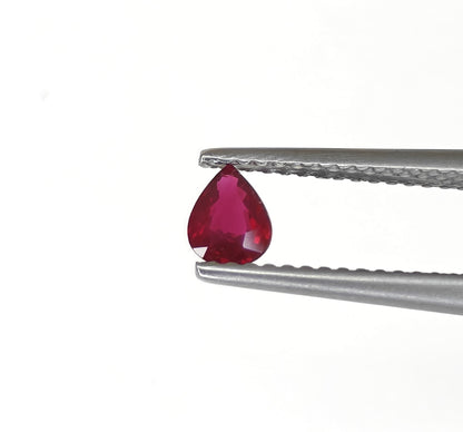 Natural Ruby Mozambique Pear 0.35 carat