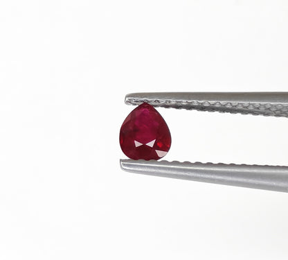 Natural Ruby Mozambique Pear 0.37 carat