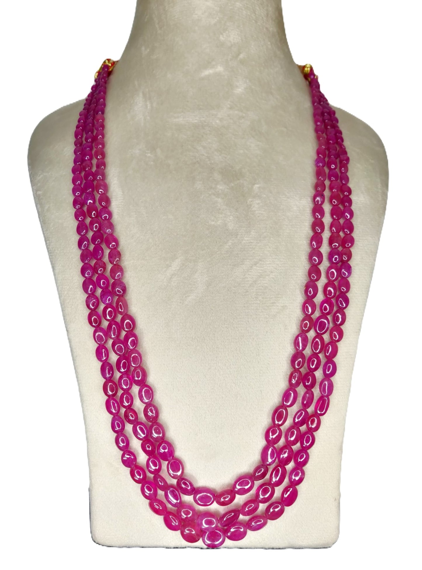 Natural Ruby Bangkok Oval Beads 420.65 Carat