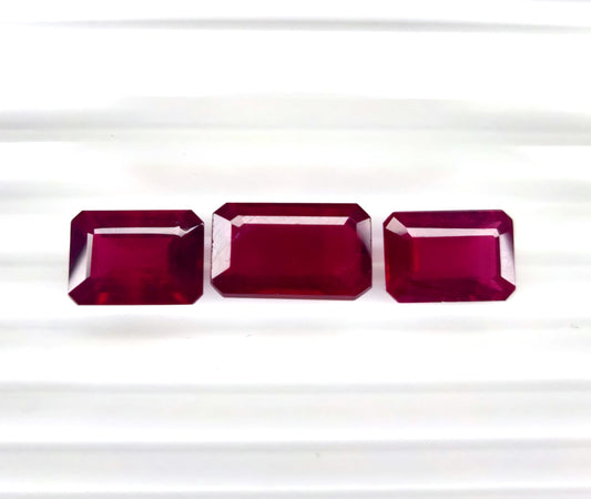 Natural Ruby Bangkok Octagon 17x10 MM