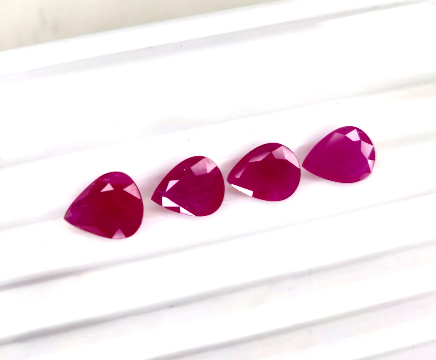 Natural Ruby Mozambique Pear 10x8 MM