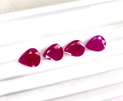 Natural Ruby Mozambique Pear 10x8 MM