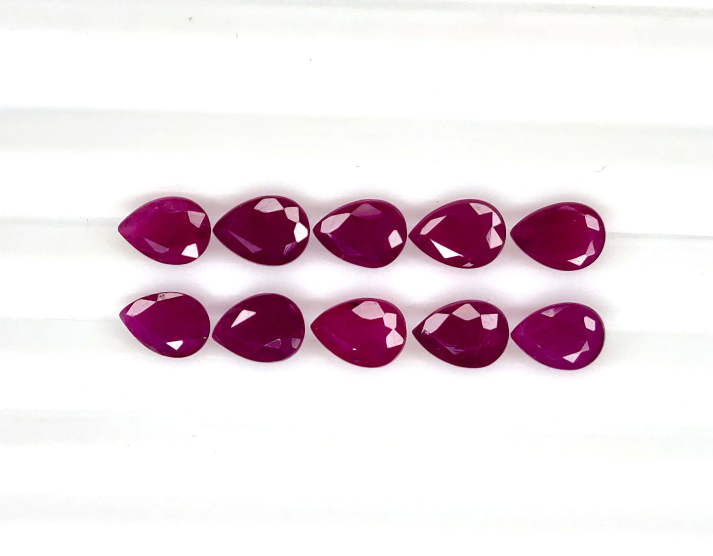Natural Ruby Madagascar Pear 7x5 MM