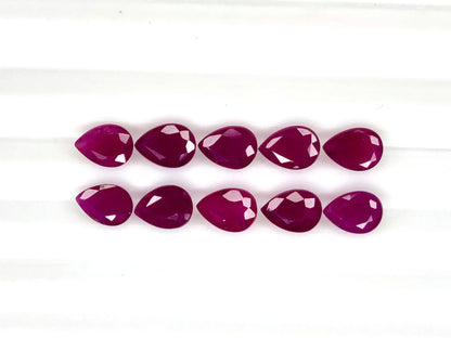 Natural Ruby Madagascar Pear 7x5 MM
