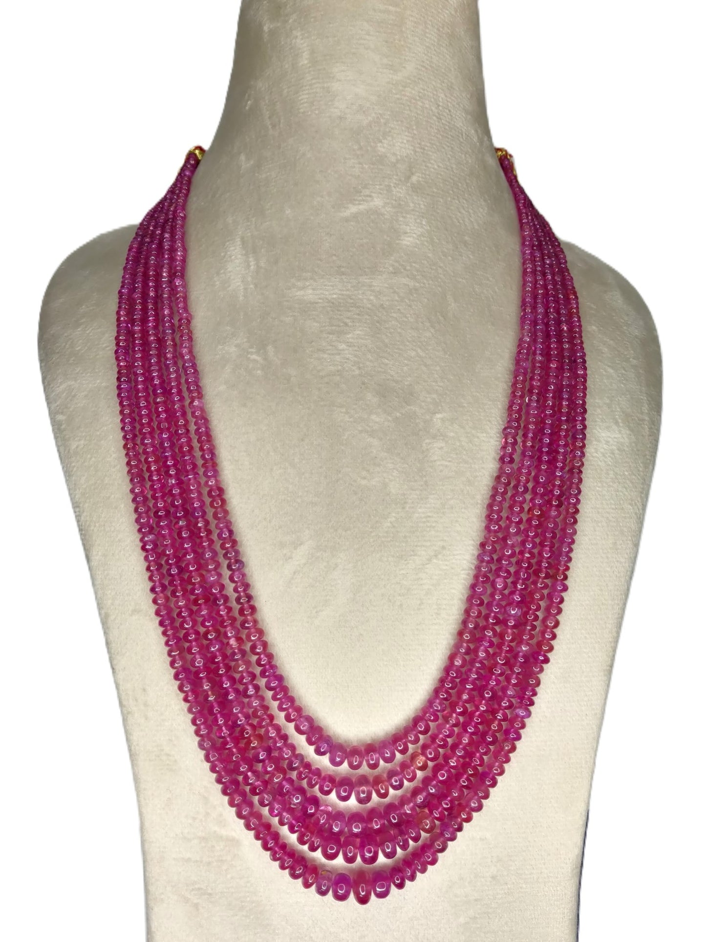 Natural Ruby Bangkok Round Beads 537.50 Carat