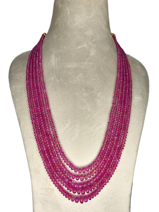 Natural Ruby Bangkok Round Beads 537.50 Carat