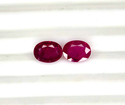 Natural Ruby Mozambique Oval 9x7 MM