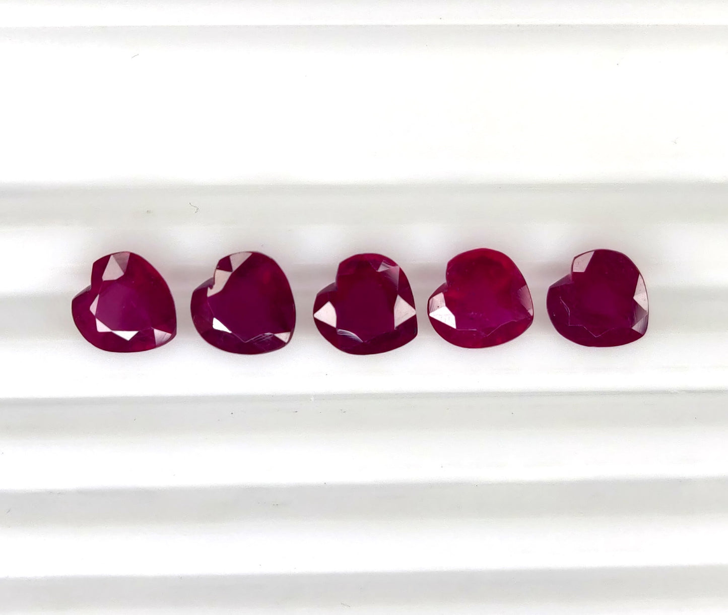 Natural Ruby Bangkok Heart 8 MM