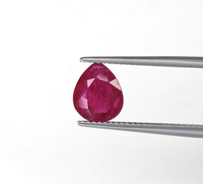 Natural Ruby Mozambique Pear 1.96 carat
