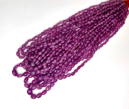 Natural Pink Sapphire Bangkok Oval Beads 1,236.05 Carat